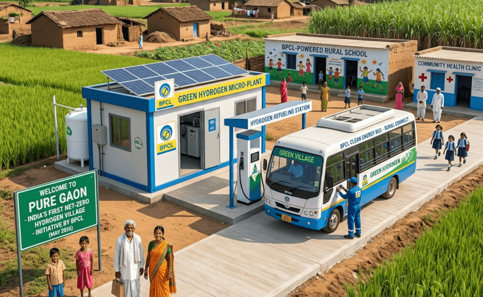 BPCL’s Green Hydrogen Hubs Bring Clean Power to Rural India